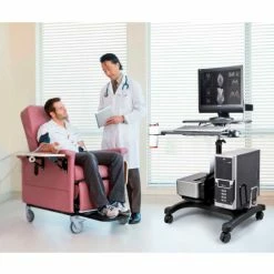 Aidata PCC004P Sit/Stand Mobile PC Workstation, Black 6 Aidata PCC004P Sit/Stand Mobile PC Workstation, Black -Outlet Desks & Workstations Store PCC004P Med 1