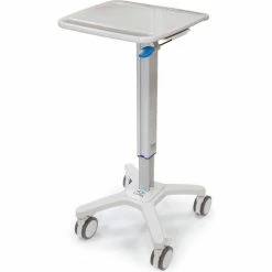 Capsa Healthcare Mobile Laptop Cart 33-1/4" to 49-1/2"H, Gray