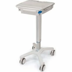 Capsa Healthcare Mobile Laptop Cart 33-1/4" to 49-3/5"H, Gray