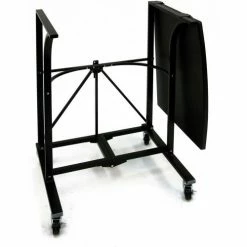 Origami Rack Origami RDP-01 Collapsible Laptop Trolley, Wood Top, Black -Outlet Desks & Workstations Store RDP 01 Action3