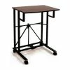 Origami Rack Origami RDP-01 Collapsible Laptop Trolley, Wood Top, Black