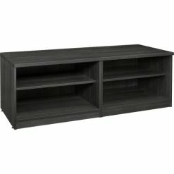 Regency Legacy Double Open Shelf Low Credenza, Ash Grey