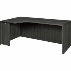 Regency Legacy 71" Left Corner Credenza Shell, Ash Grey