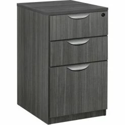 Regency Legacy Deskside Box Box File Cabinet, Ash Grey