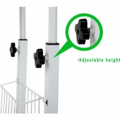 Mind Reader Products Mind Reader Adjustable Height Laptop Desk With Storage Basket, Brown -Outlet Desks & Workstations Store ROLLTAB BRN alt5