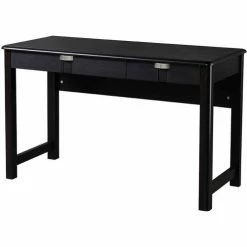 Techni Mobili Modern Writing Desk with Storage, 47"W x 20-3/4"D x 28-3/4"H, Espresso