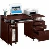 Techni Mobili Complete Computer Workstation Desk with Storage, Chocolate