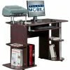 Techni Mobili Complete Computer Workstation Desk with Storage, Chocolate