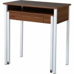 Techni Mobili Retractable Student Desk with Storage, 31-1/2"W x 17-3/4"D x 33-1/2"H, Walnut -Outlet Desks & Workstations Store RTA 1459 WAL 3