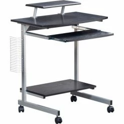 Techni Mobili Compact Computer Desk, 27-1/2"W x 19"D x 36"H, Espresso -Outlet Desks & Workstations Store RTA 2018 ES18 2