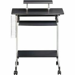 Techni Mobili Compact Graphite Gray Computer Desk, 27-1/2"W x 19"D x 36"H -Outlet Desks & Workstations Store RTA 2018 GPH06 3