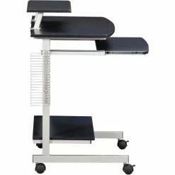 Techni Mobili Compact Graphite Gray Computer Desk, 27-1/2"W x 19"D x 36"H -Outlet Desks & Workstations Store RTA 2018 GPH06 5