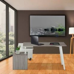 Techni Mobili Rotating Multi-Positional Modern Desk, Gray 12 Techni Mobili Rotating Multi-Positional Modern Desk, Gray -Outlet Desks & Workstations Store RTA 2336 GRY 6