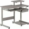 Techni Mobili Complete Computer Workstation Desk, 37-3/4"W x 22"D x 35-1/4"H, Gray