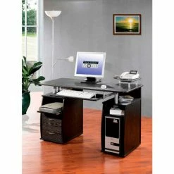 Techni Mobili Complete Computer Workstation Desk with Storage, Espresso 5 Techni Mobili Complete Computer Workstation Desk with Storage, Espresso -Outlet Desks & Workstations Store RTA 8211 ES18 2