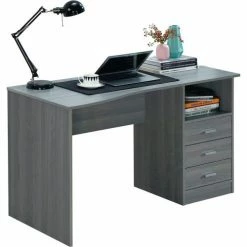 Techni Mobili Classic Computer Desk with Multiple Drawers, Gray -Outlet Desks & Workstations Store RTA 8404 GRY 3