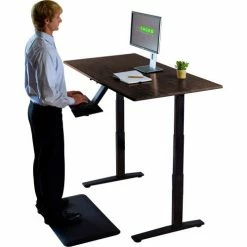 Uncaged Ergonomics RISE UP Electric Adjustable Height Sit-Stand Desk Workstation - Black -Outlet Desks & Workstations Store Rubbk black 02