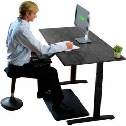 Uncaged Ergonomics RISE UP Electric Adjustable Height Sit-Stand Desk Workstation - Black -Outlet Desks & Workstations Store Rubbk black 03
