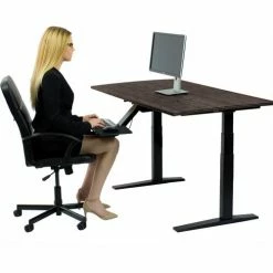 Uncaged Ergonomics RISE UP Electric Adjustable Height Sit-Stand Desk Workstation - Black -Outlet Desks & Workstations Store Rubbk black 04