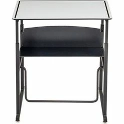 Safco® AlphaBetter Adjustable-Height Desk, Swinging Footrest Bar, 28 x 20", Dry Erase 21 Safco® AlphaBetter Adjustable-Height Desk, Swinging Footrest Bar, 28 x 20", Dry Erase -Outlet Desks & Workstations Store SAC 1203DE