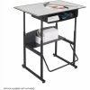 Safco AlphaBetter™ Desk, 36 x 24 Premium Top, with Book Box - Gray & Black