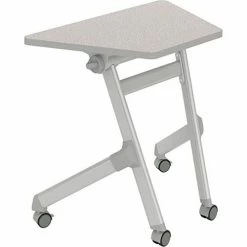 Safco® Learn Nesting Trapezoid Desk, 22-1/4"D x 32-13/16"W x 29-1/2"H, Gray -Outlet Desks & Workstations Store SAC 1226GR
