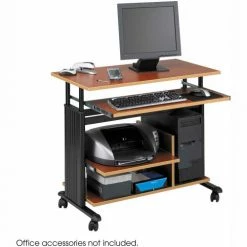 Safco® Products 1927CY Muv™ Mini Tower Adjustable Height Workstation - Cherry