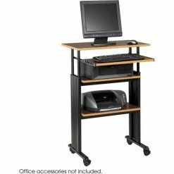 Safco® Products 1929CY Muv™ Stand-up Adjustable Height Workstation - Cherry