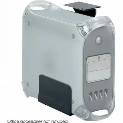 Safco® Products 2176 Ergo-Comfort® Fixed Mount CPU Holder, 60 lbs. Capacity, Black