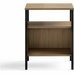 Safco® Simple Storage, 14"D x 23-1/2"W x 29-5/8"H, Neo Walnut -Outlet Desks & Workstations Store SAC 5507BLWL 1
