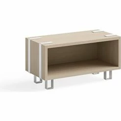 Safco® Ready Home Office Stackable Storage, 12"D x 24"W x 12-1/4"H, Beige -Outlet Desks & Workstations Store SAC 5510WHNA 1