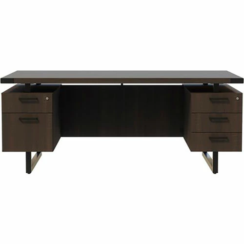 Safco® Mirella Free Standing Desk, BBB/BF, 36"D x 72"W x 29-1/2"H, Southern Tobacco 6 Safco® Mirella Free Standing Desk, BBB/BF, 36"D x 72"W x 29-1/2"H, Southern Tobacco - Image 6