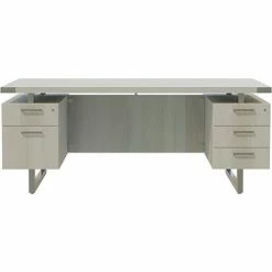 Safco® Mirella Free Standing Desk, BBB/BF, 36"D x 72"W x 29-1/2"H, White Ash -Outlet Desks & Workstations Store SAC MRDBF7236WAH 1