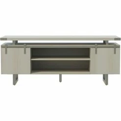 Safco® Mirella Low Wall Cabinet Wood Doors, 20"D x 72"W x 29-1/2"H, White Ash -Outlet Desks & Workstations Store SAC MRLWCWDWAH 1