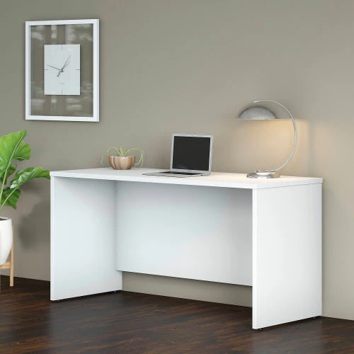 Bush Business Furniture Bush Furniture 60" Credenza Desk - White - Studio C Series 2 Bush Business Furniture Bush Furniture 60" Credenza Desk - White - Studio C Series - Image 2