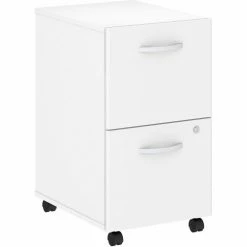 Bush Business Furniture Bush Furniture 2-Drawer Mobile File Cabinet - White - Studio C Series