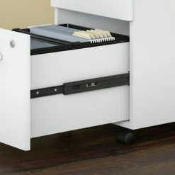 Bush Business Furniture Bush Furniture 2-Drawer Mobile File Cabinet - White - Studio C Series 13 Bush Business Furniture Bush Furniture 2-Drawer Mobile File Cabinet - White - Studio C Series -Outlet Desks & Workstations Store SCF116WH 3