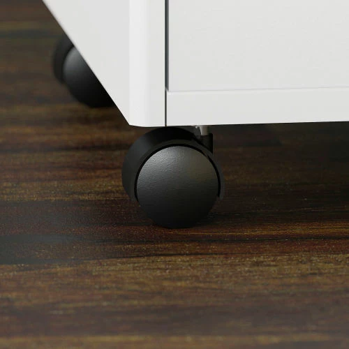 Bush Business Furniture Bush Furniture 2-Drawer Mobile File Cabinet - White - Studio C Series 4 Bush Business Furniture Bush Furniture 2-Drawer Mobile File Cabinet - White - Studio C Series - Image 4