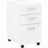Bush Business Furniture Bush Furniture 3-Drawer Mobile File Cabinet - White - Studio C Series