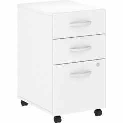 Bush Business Furniture Bush Furniture 3-Drawer Mobile File Cabinet - White - Studio C Series