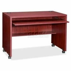 Lorell® Computer Workstation - 41-3/8"W x 23-5/8"D x 29-1/2"H - Mahogany - Essentials Series