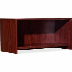 Lorell® Hutch - 35.4" x 14.8" x 16.8" - Mahogany - Essentials Series