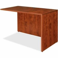 Lorell® Return Shell - 42"W x 24"D x 29-1/2"H, Cherry - Essentials Series -Outlet Desks & Workstations Store SPR LLR69422