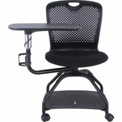 Lorell® Student Training Chair on Casters - Black
