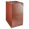 Lorell® Pedestal - 16"W x 22"D x 28-1/4"H - Mahogany - Essentials Series