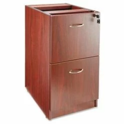 Lorell® Pedestal - 16"W x 22"D x 28-1/4"H - Mahogany - Essentials Series