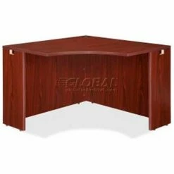 Lorell® Corner Desk - 42"W x 24"D x 29-1/2"H - Mahogany - Essentials Series