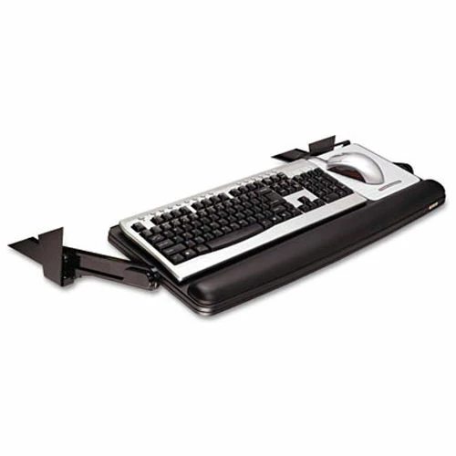 3M KD90 Under Desk Keyboard Drawer, 17" Track Length, Black 3 3M KD90 Under Desk Keyboard Drawer, 17" Track Length, Black - Image 3