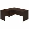 Bush Business Furniture Bush Furniture Wood Desk with Straight Front and Return - 66"W - Mocha Cherry - Series C Elite