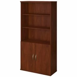 Bush Business Furniture Bush Furniture Bookshelf with 5 Shelves - 36"W - Hansen Cherry - Series C Elite